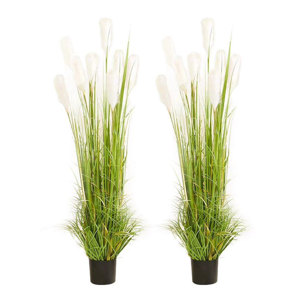 SOGA 2X 150cm Wheat Plume Grass Artificial Plant, Home Decor