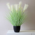 NNEAGS 137cm Green Artificial Indoor Potted Bulrush Grass Tree Fake Plant Simulation Decorative
