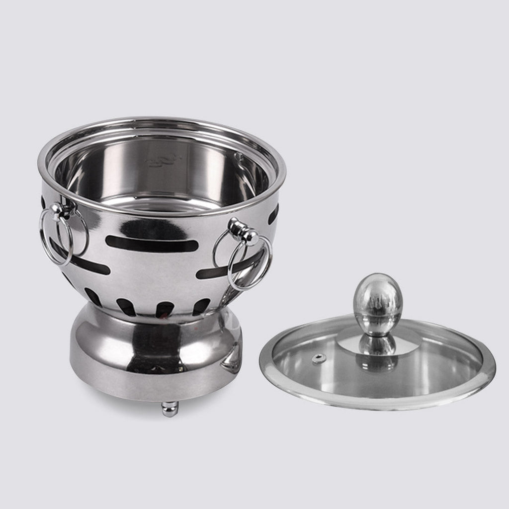 SOGA 4 Pack Mini Hot Pot Alcohol Stove Glass Lid