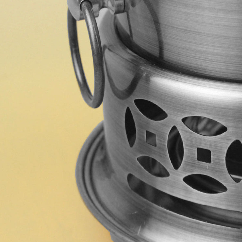 SOGA 4 Pack Mini Hot Pot Alcohol Stove Stainless Steel with Lid