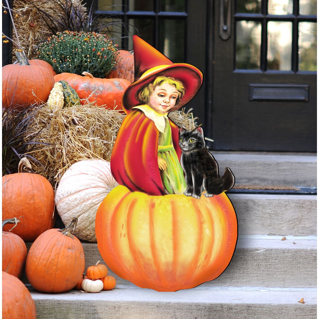 Pumpkin Fairy Halloween Door Decor by G. DeBrekht - Thanksgiving Halloween Decor - 8193157H
