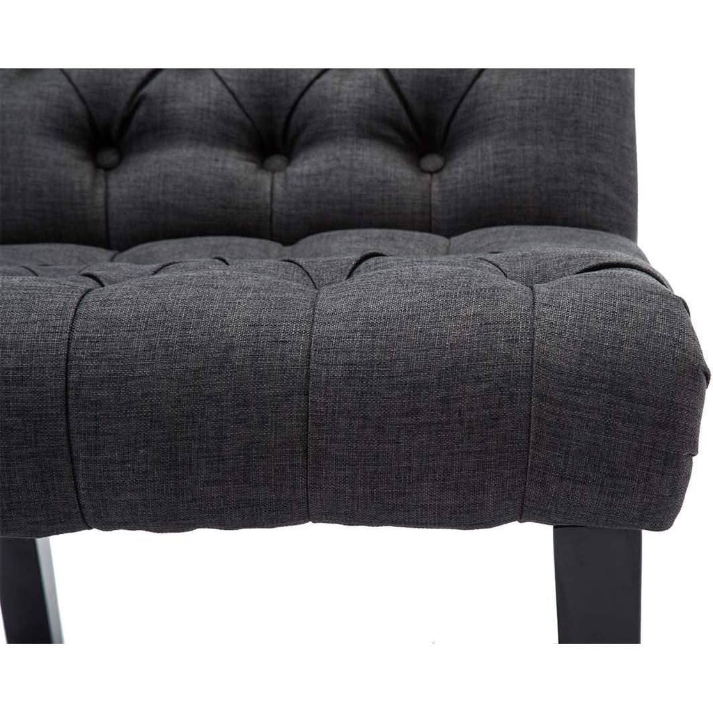 Gray Accent Chair With Wood Legs For Living Room Decor
