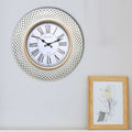 Retro Wall Clock Roman Numerals Round Battery Wall Clocks ~ 5156