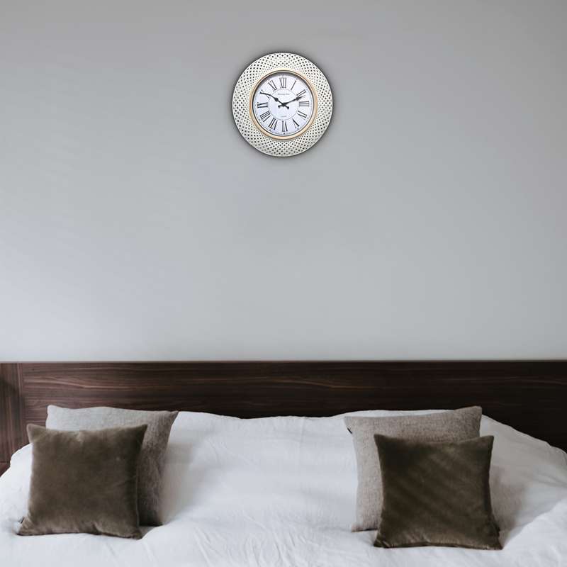 Retro Wall Clock Roman Numerals Round Battery Wall Clocks ~ 5156