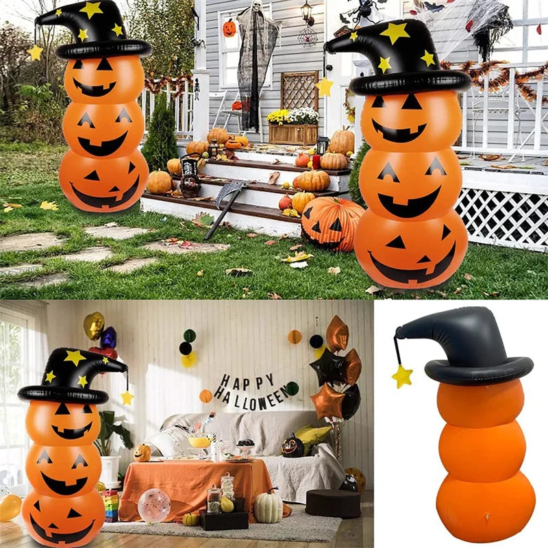 Inflatable Halloween Pumpkin Tumbler Outdoor Holiday Decor