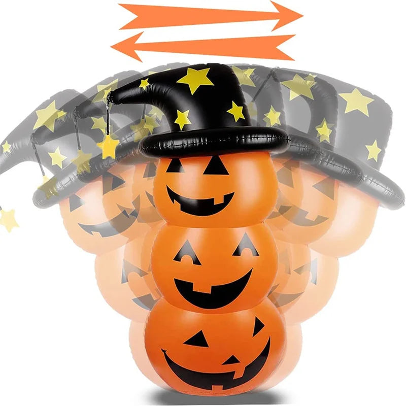Inflatable Halloween Pumpkin Tumbler Outdoor Holiday Decor