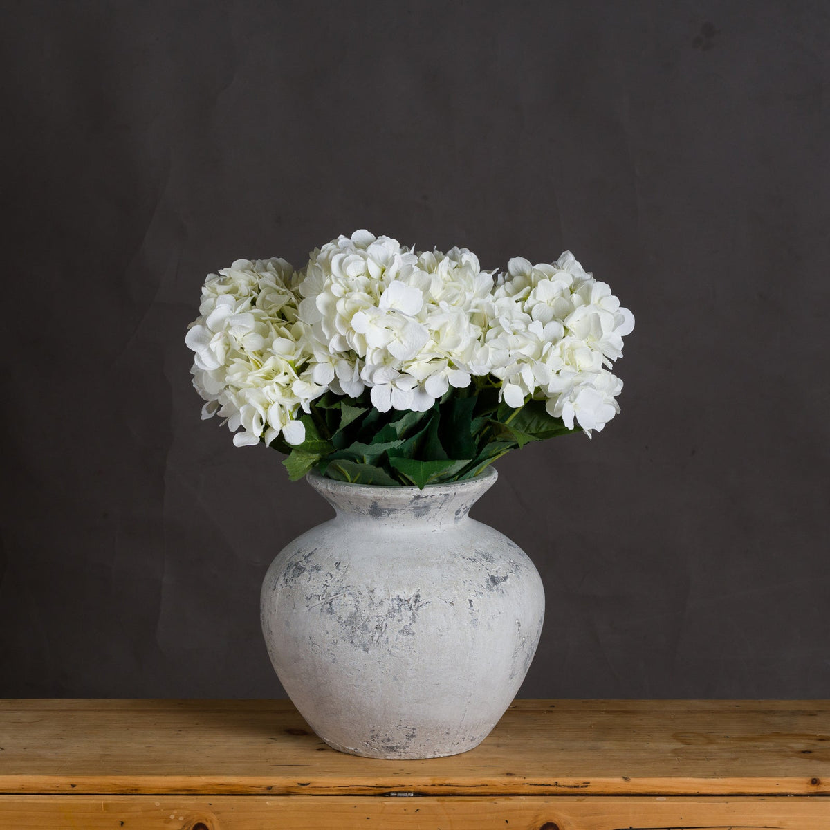 Darcy Antique White Vase - Antique White Ceramic Decorative Vase