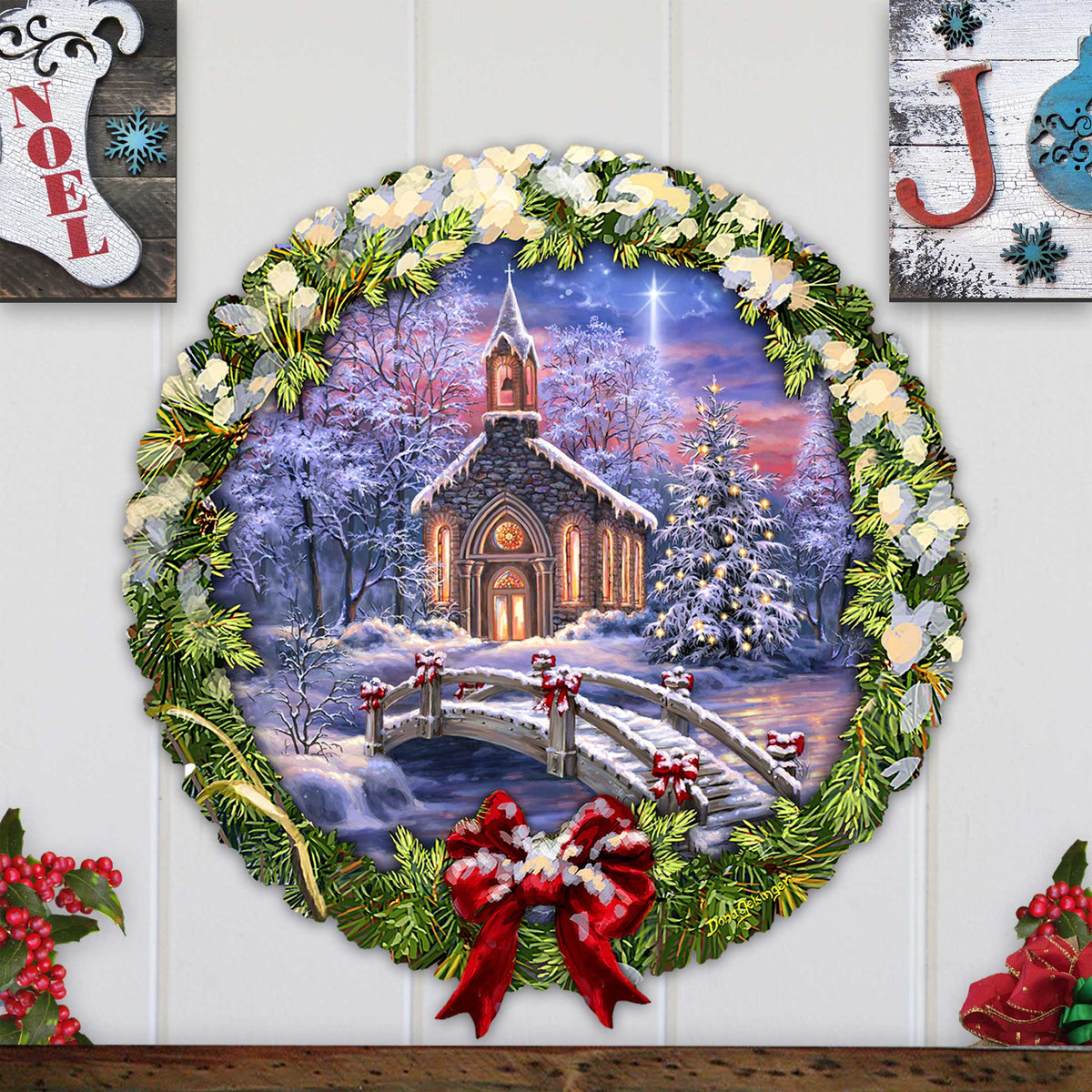 O Come Emmanuel Holiday Door Decor by D. Gelsinger - Nativity Holiday Decor - 8652814H-DG