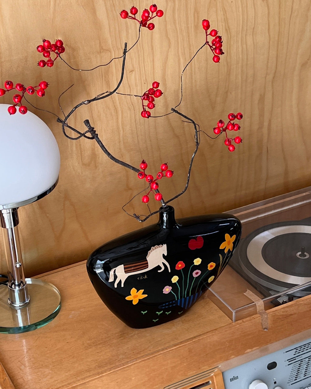 Ceramic Horse Vase