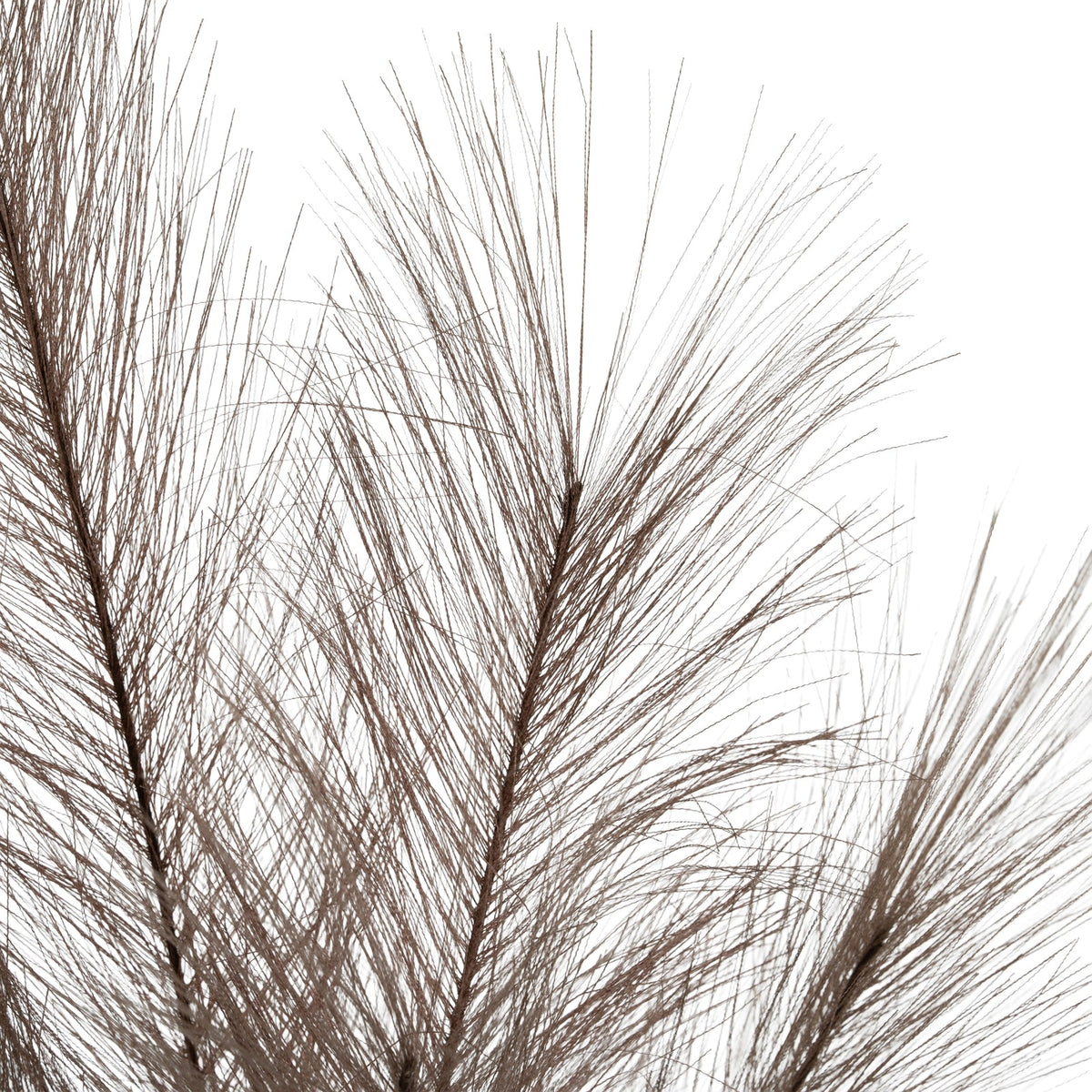 Grey Faux Pampas Grass Stem for Floral Arrangements