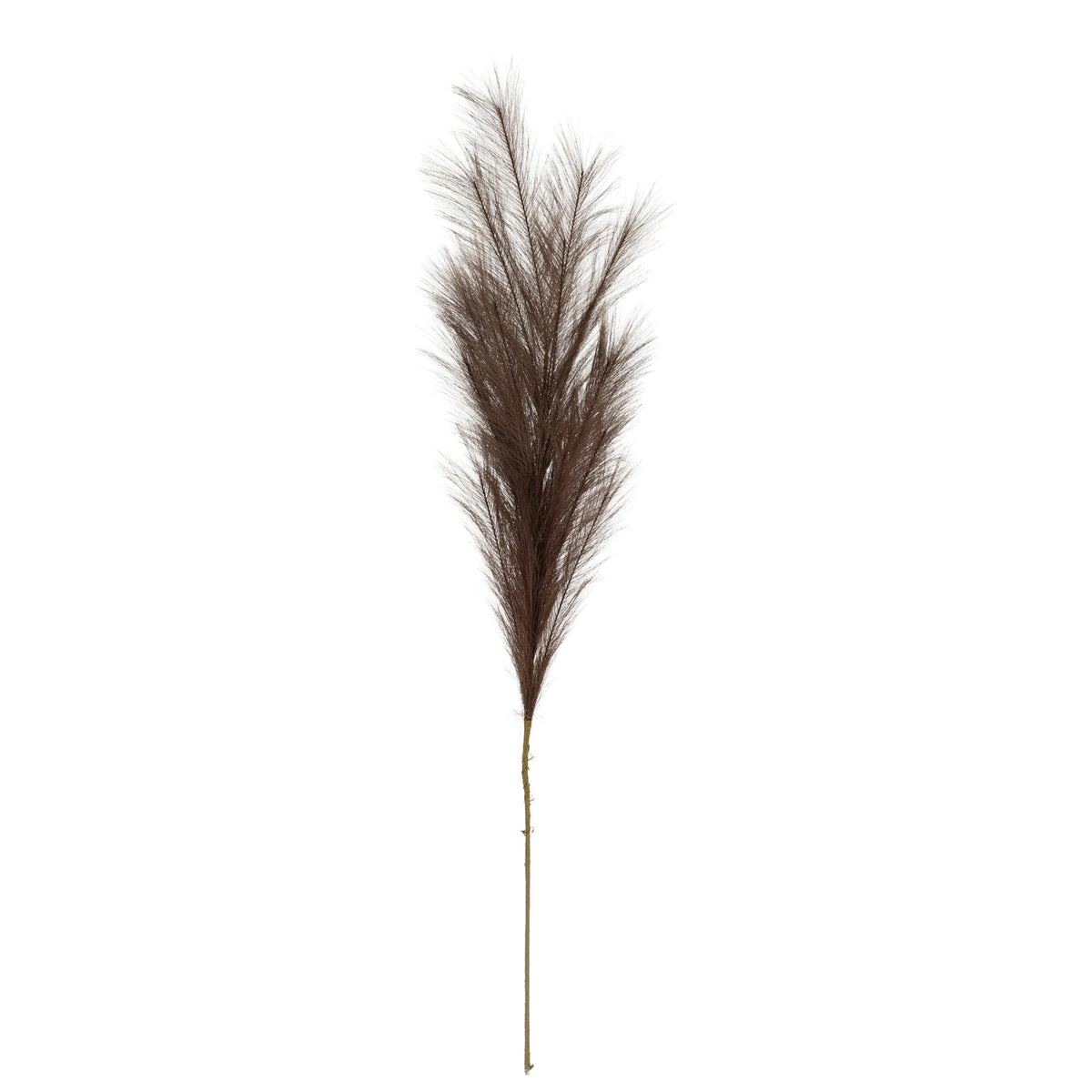Grey Faux Pampas Grass Stem for Floral Arrangements