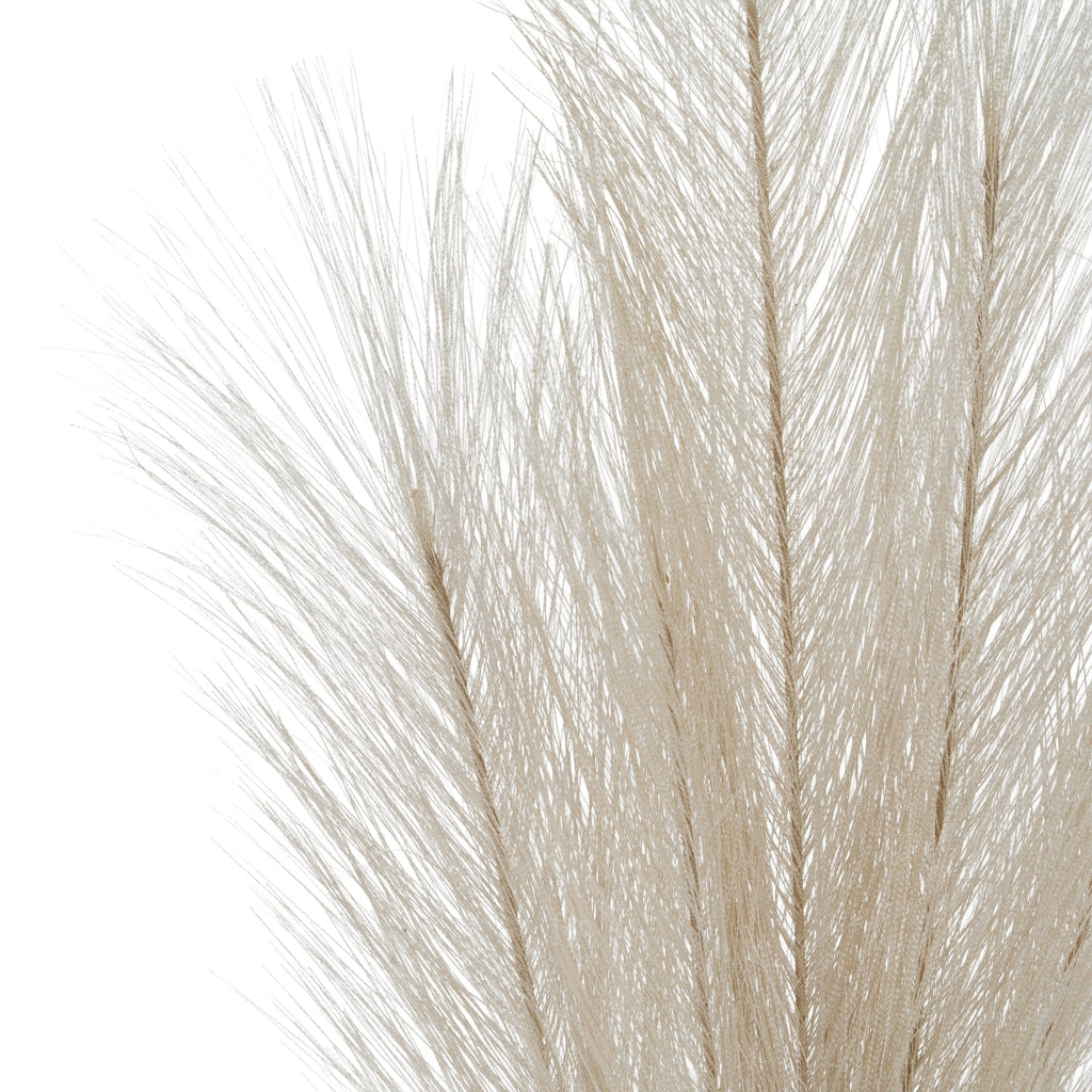 Bleached Large Faux Pampas Grass Stem