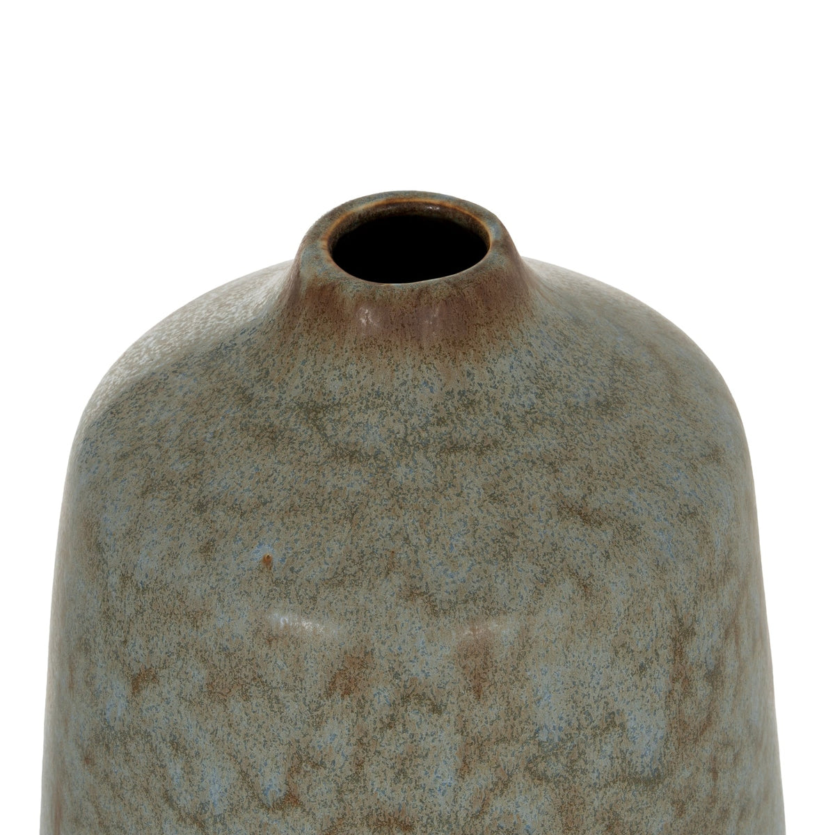 Capella Tall Bottle Vase - Emerald Green Ceramic Decorative Vase