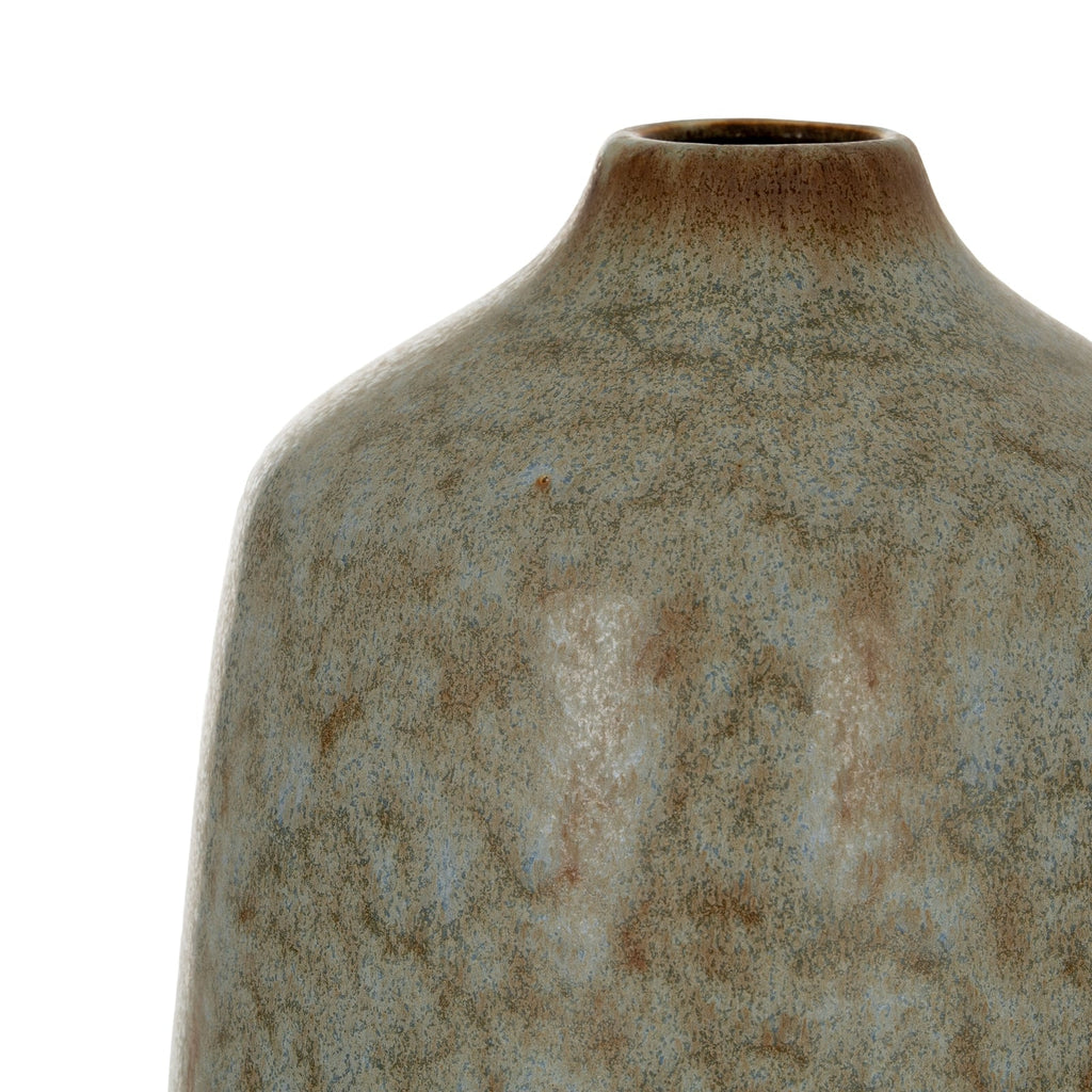 Capella Tall Bottle Vase - Emerald Green Ceramic Decorative Vase