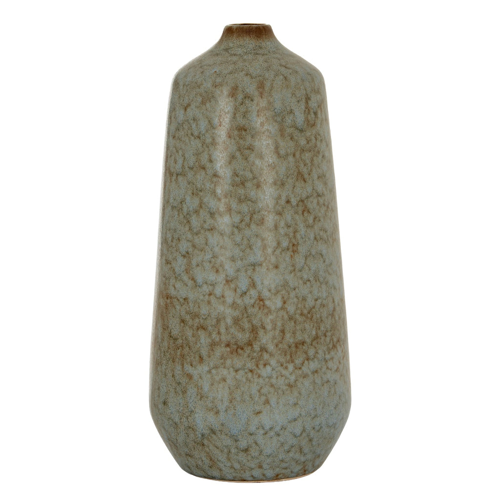 Capella Tall Bottle Vase - Emerald Green Ceramic Decorative Vase