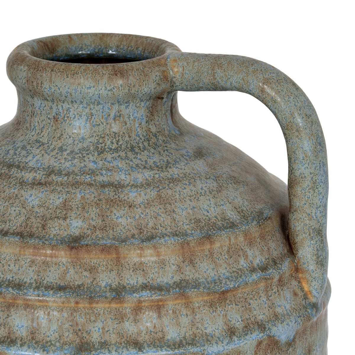 Capella Krater Jug Vase - White Ceramic Decorative Vase