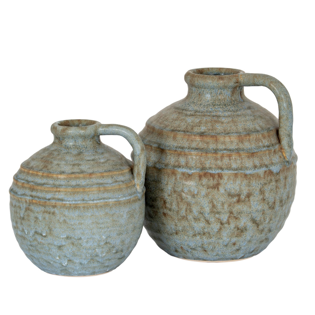 Capella Krater Jug Vase - White Ceramic Decorative Vase