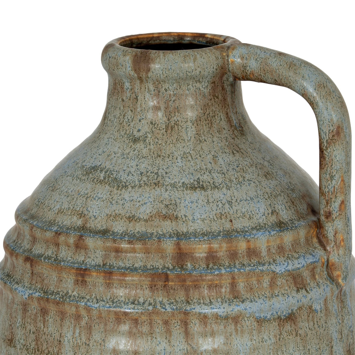 Capella Krater Bottle Vase - Indigo Blue Ceramic Decorative Vase