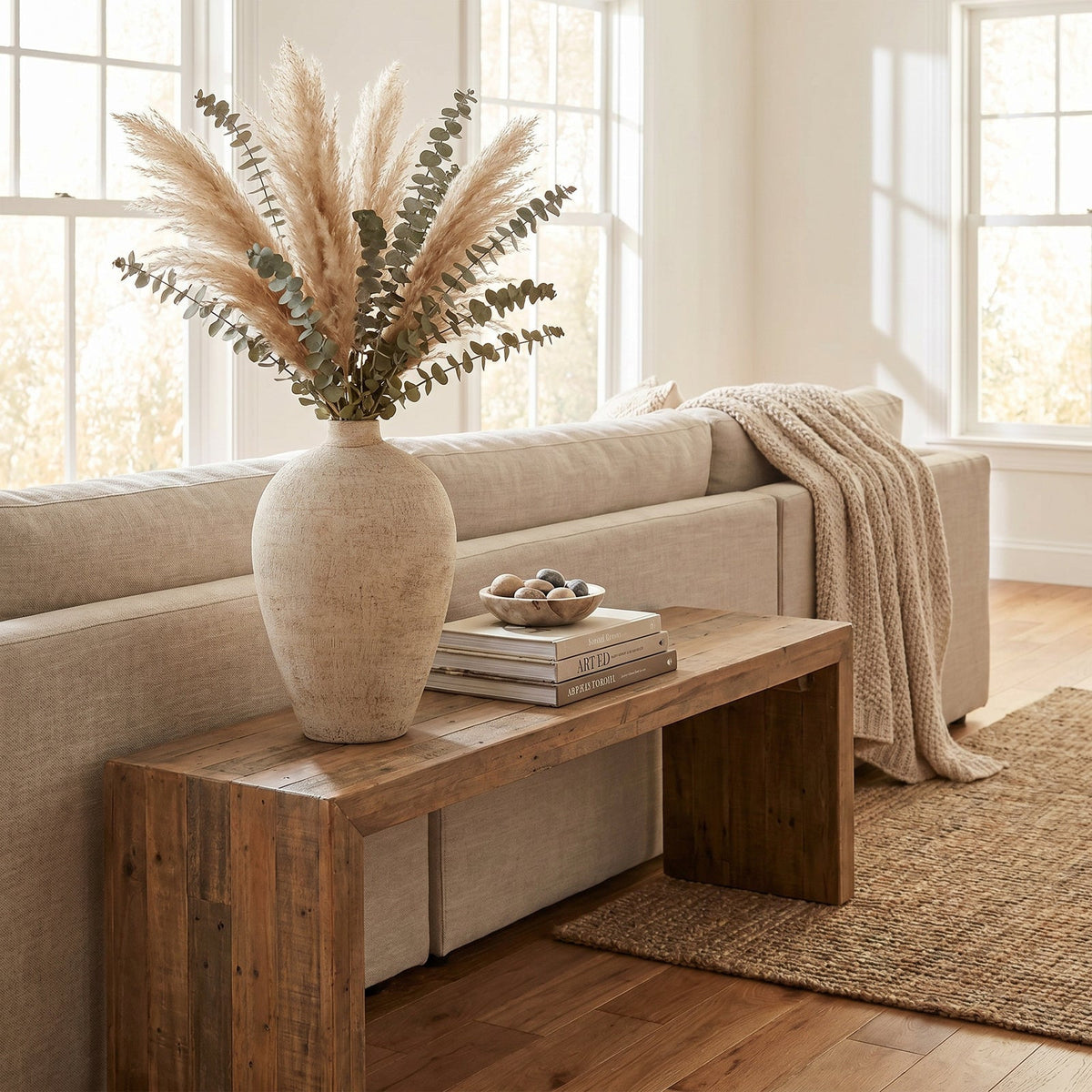 Morrow Medium Vase - Neutral Ceramic Decorative Vase
