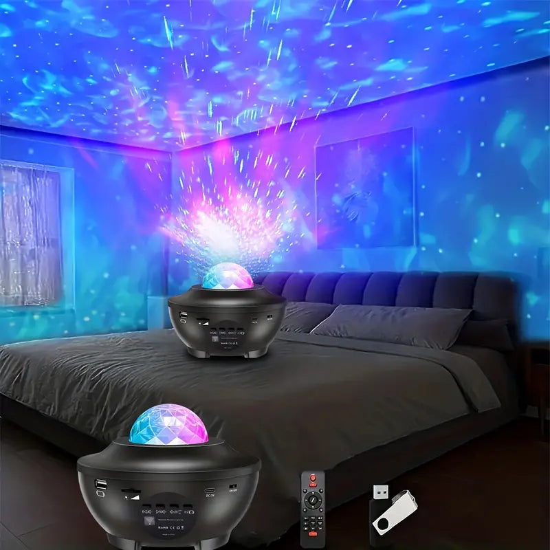 Star Projector Galaxy Projector with Remote Control - 3-in-1 Night Light