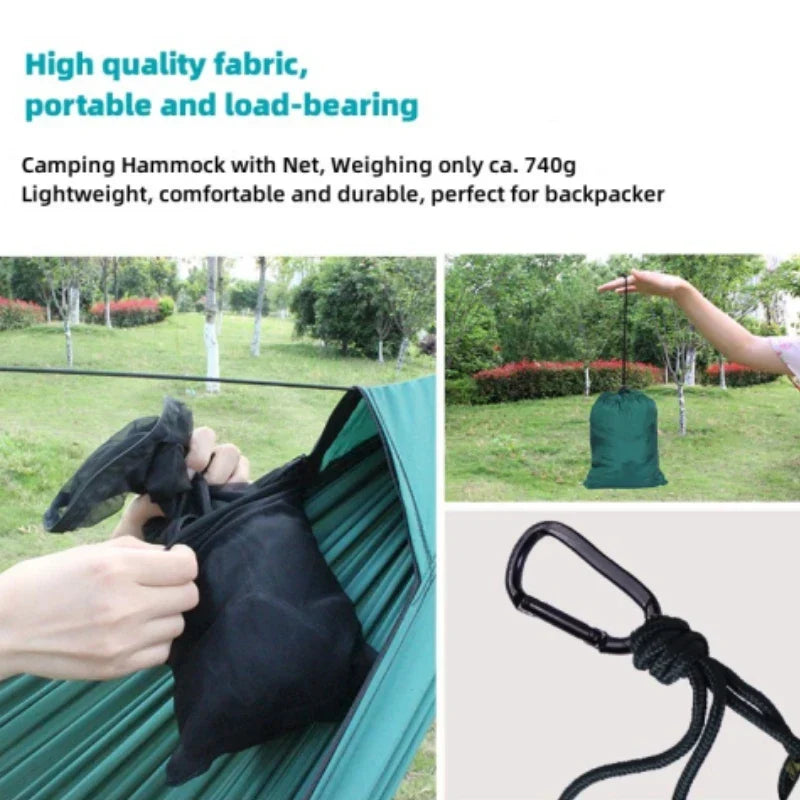 2-Person Camping Hammock with Straps