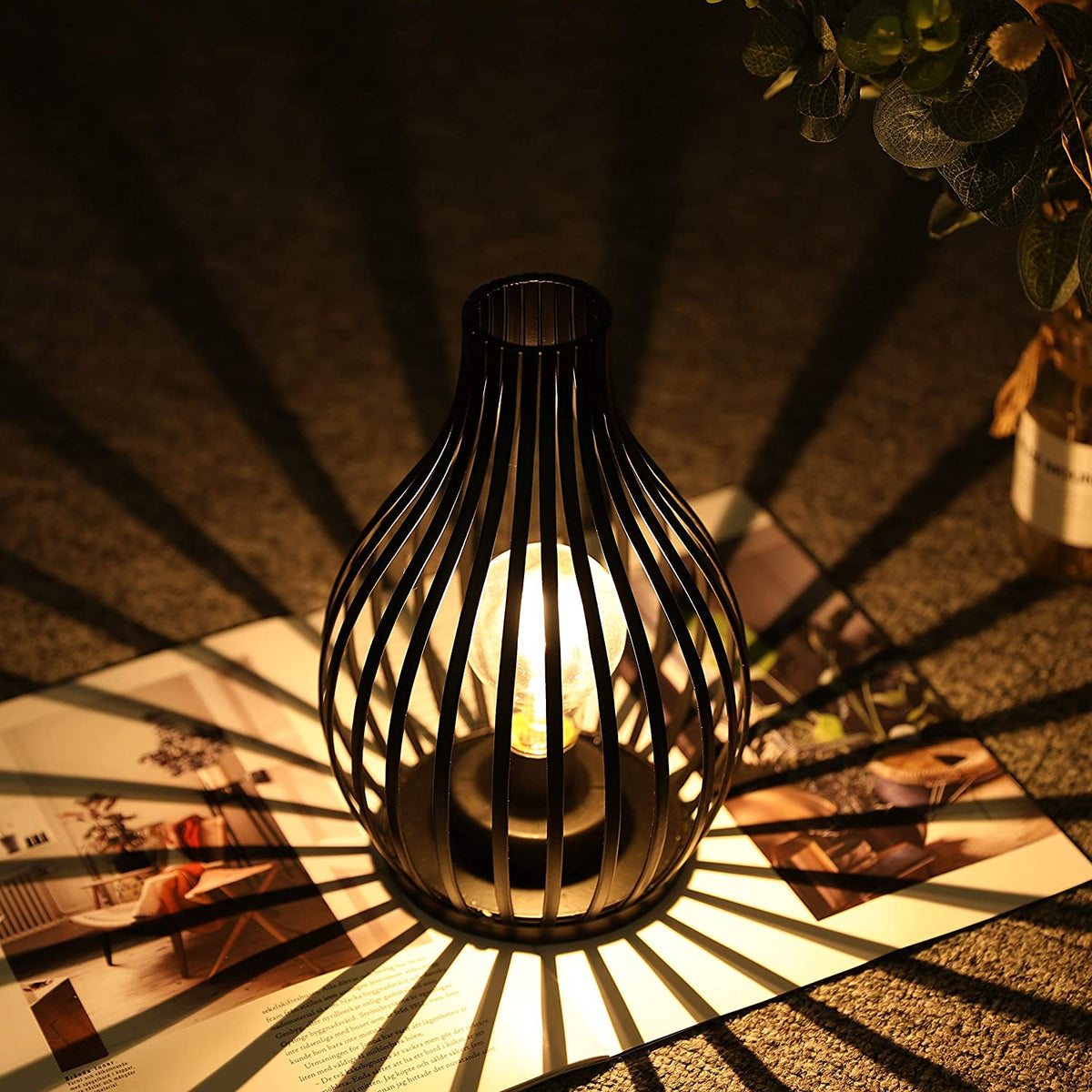 9.5''High Battery-Powered Table Lamp