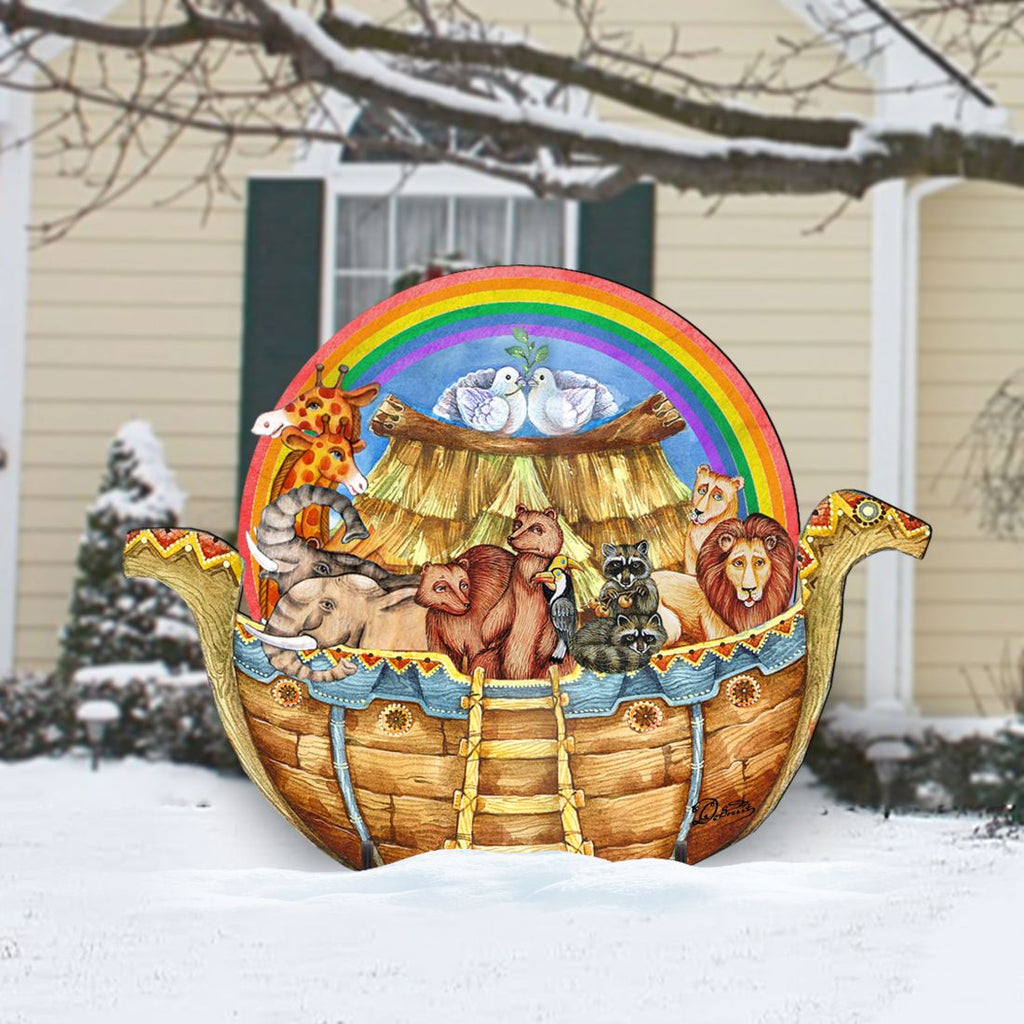 Noah's Ark Nativity Outdoor Decor by G. DeBrekht - Nativity Holiday Decor - 8114050F