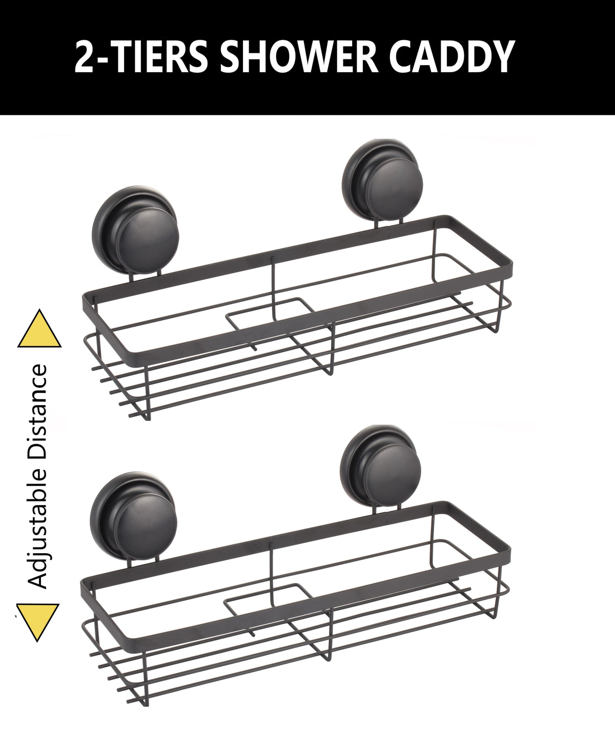 2-Pack Metal Corner Shower Caddy Shelf - Caddy Shower