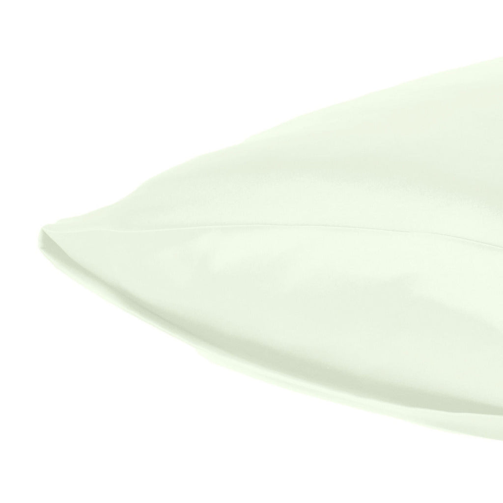 Ivory Dreamy Set Of 2 Silky Satin Queen Pillowcases