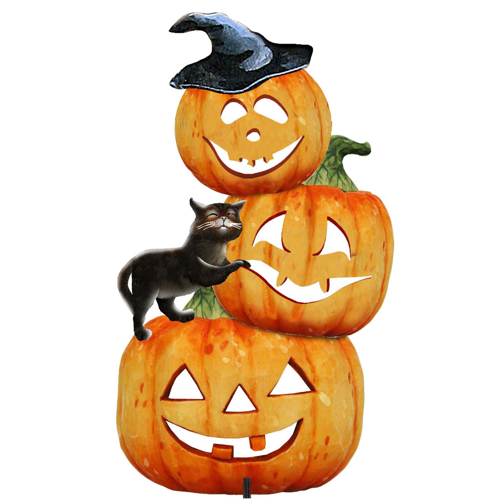 Scary Stacking Pumpkin Halloween Outdoor Decor by G. DeBrekht - Thanksgiving Halloween Decor - 8158415F