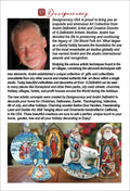 Musician Santa Outdoor Walkway Outdoor Garden Decor Set of 3 by G. DeBrekht - Christmas Decor - 8120128MS3