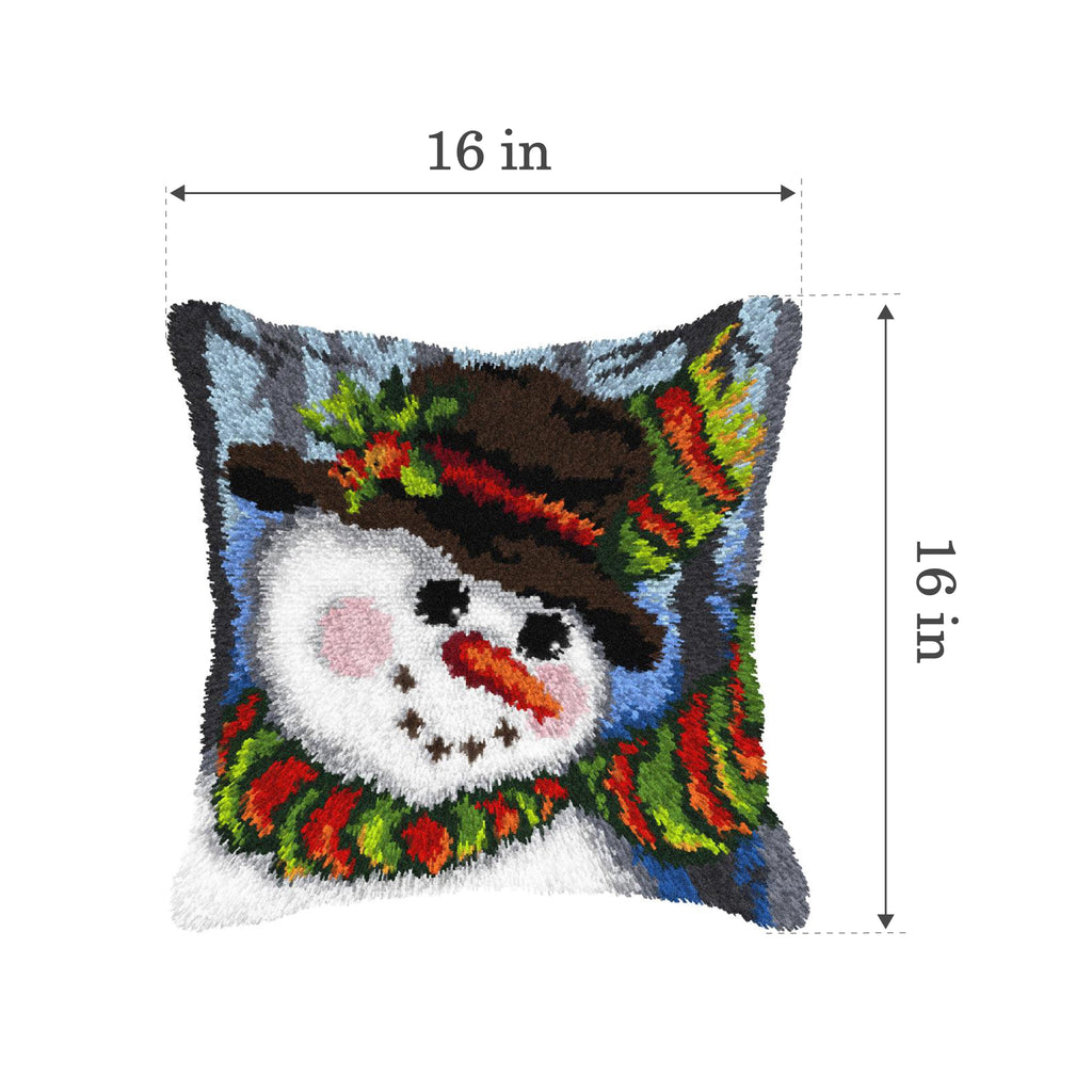 Snowman Christmas Latch Hook Kit by Orchidea 4227