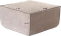 Modular Sectional Sofa Ottoman 31.5 Inches Espresso