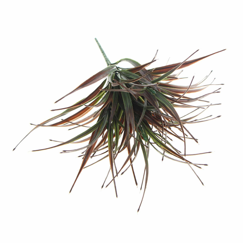 (5 Pack) Artificial Stem Brown Tipped Fake Grass Plant 35cm