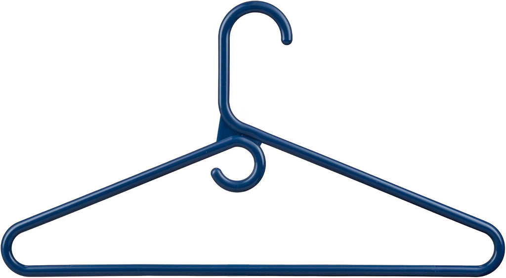 Navy Heavy Duty Hangers with Hooks (Carton of 100 Hangers)