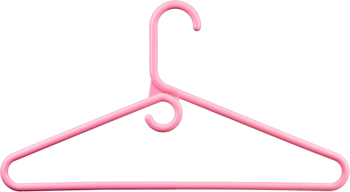 Pink Heavy Duty Hangers with Hooks (Carton of 100 Hangers)