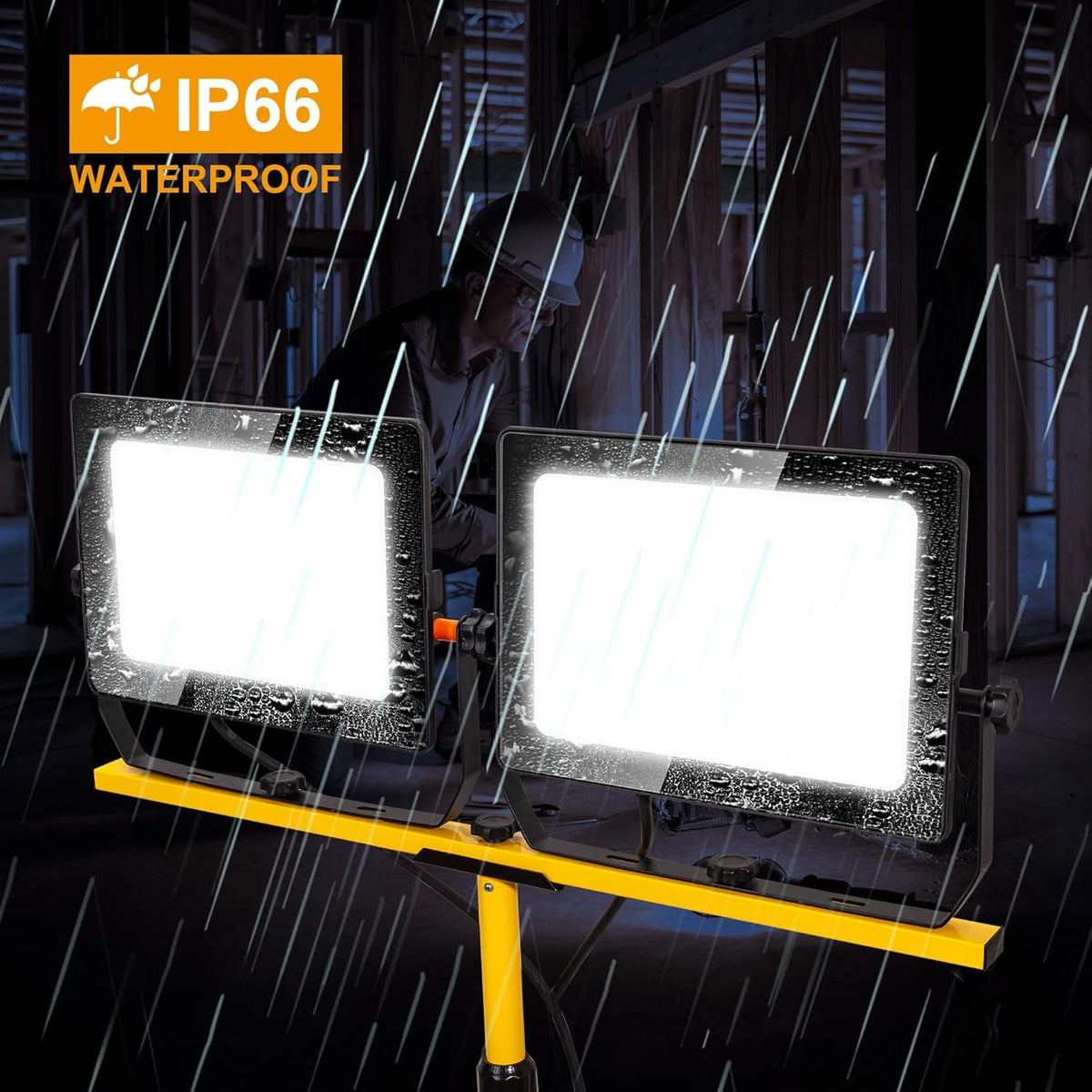 LED Work Light Telescoping Tripod Weather proof Industrial