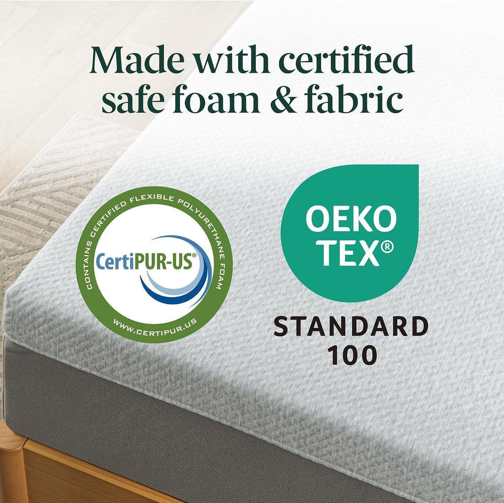 Temperature Regulating Short Queen Memory Foam Mattress