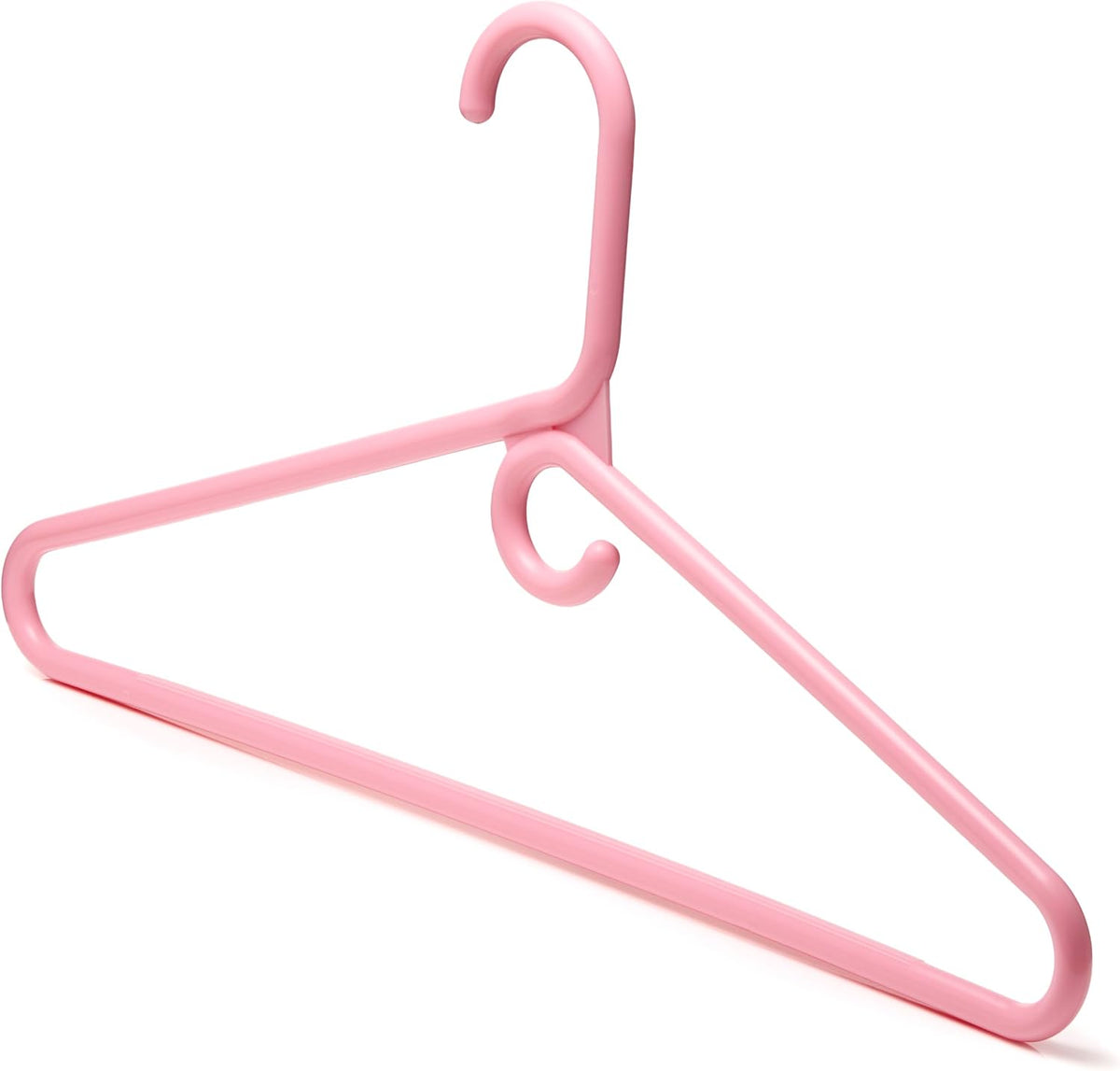 Pink Heavy Duty Hangers with Hooks (Carton of 100 Hangers)