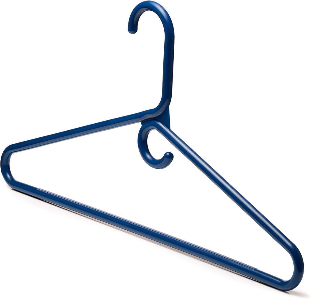 Navy Heavy Duty Hangers with Hooks (Carton of 100 Hangers)