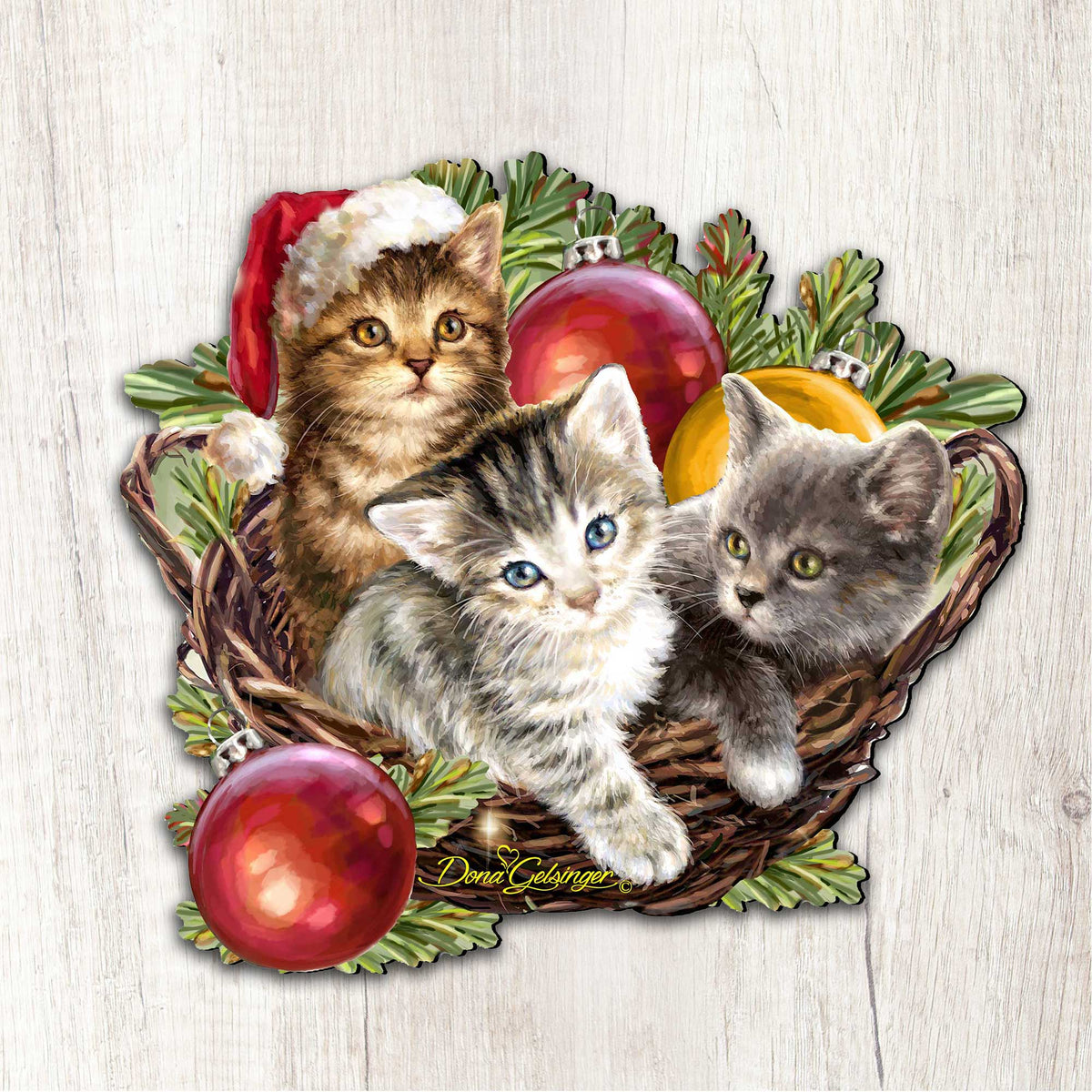 Christmas Wreath Holiday Door Decor by D. Gelsinger - Christmas Decor - 8461027-1H-1607