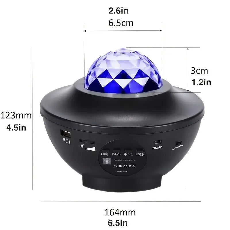 Star Projector Galaxy Projector with Remote Control - 3-in-1 Night Light