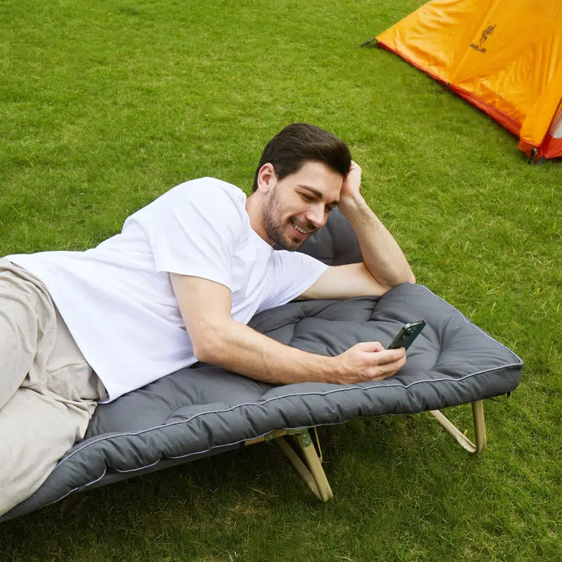 Thickened Single Mattress Topper - Portable Roll Up & Foldable Pad for Camping