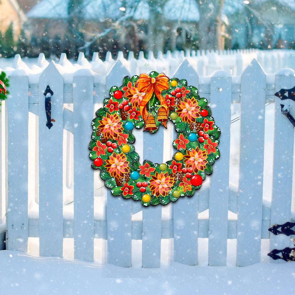 Christmas Holiday Door Wreath by G. DeBrekht - Christmas Decor - 8185307H