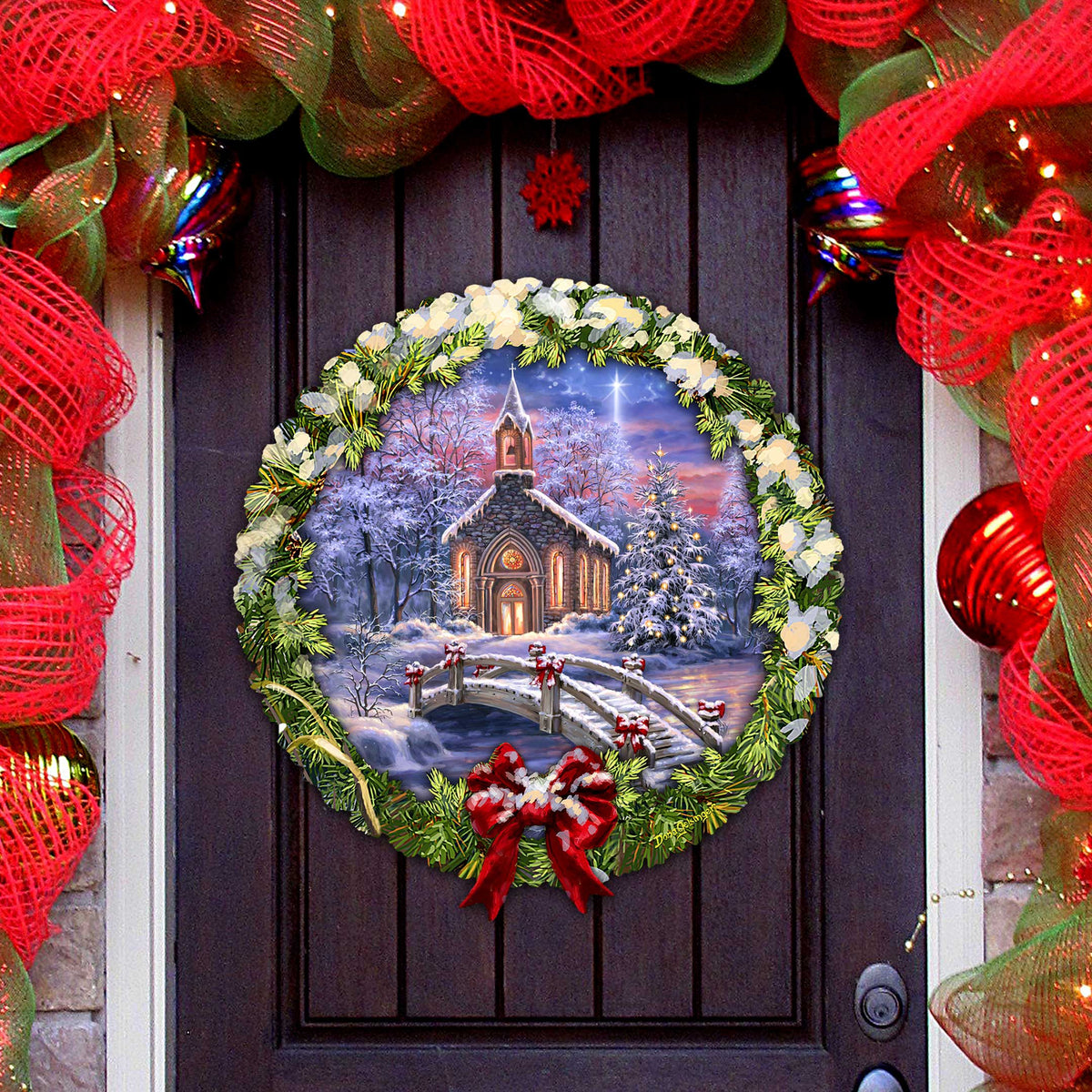 O Come Emmanuel Holiday Door Decor by D. Gelsinger - Nativity Holiday Decor - 8652814H-DG