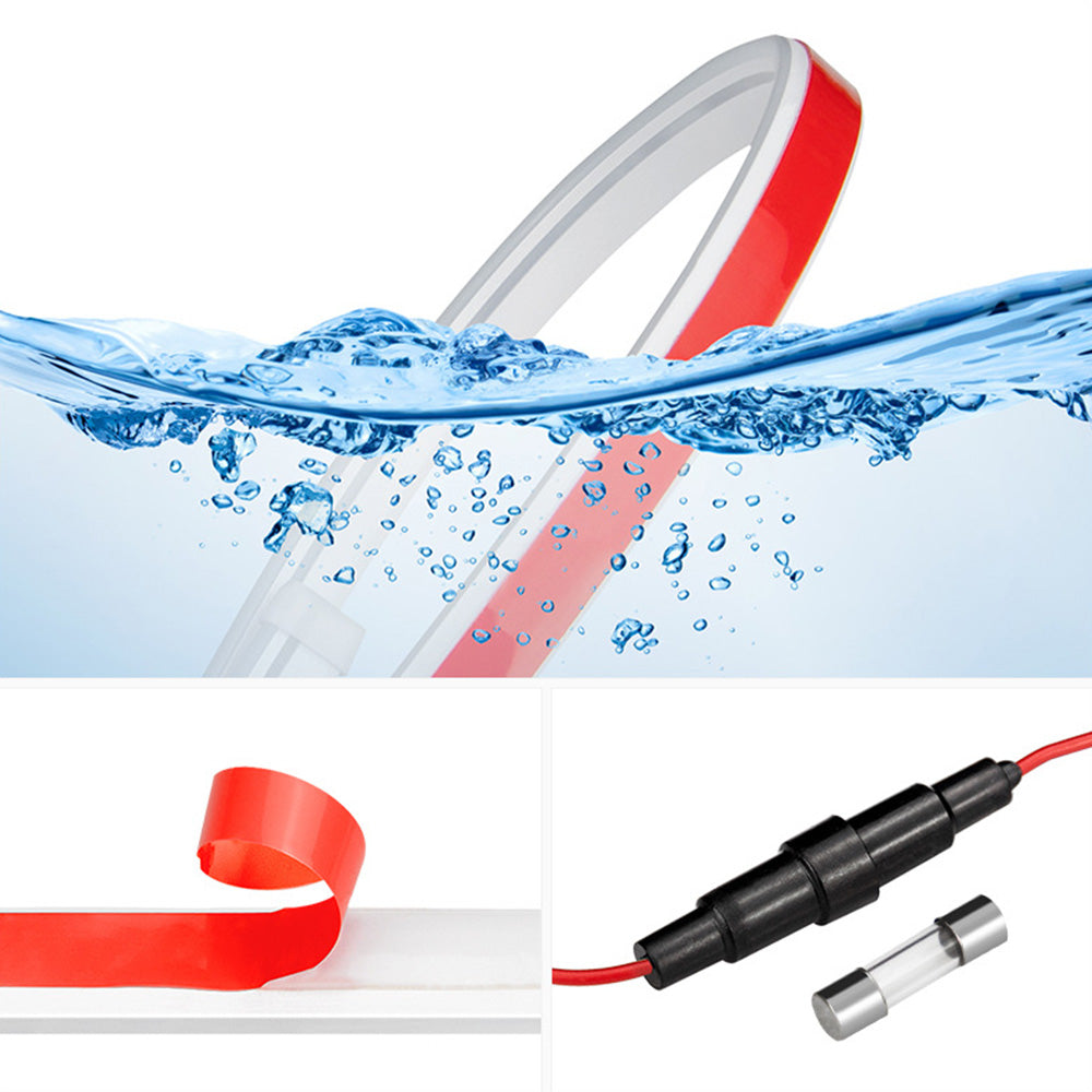 1.8M Start Scan Dynamic LED DRL Hood Light Strip Suitable for Universal Models