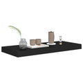NNEVL Floating Wall Shelves 4 pcs Black 60x23.5x3.8 cm MDF