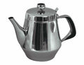 Stainless Steel Gooseneck Tea & Coffee Pot w/ Vented Hinged Lid