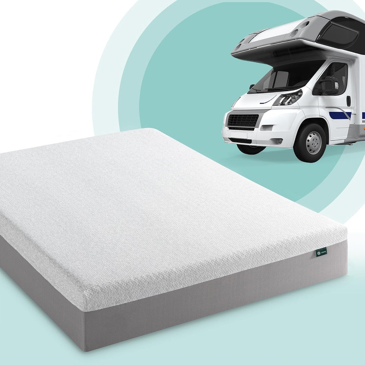 Temperature Regulating Short Queen Memory Foam Mattress