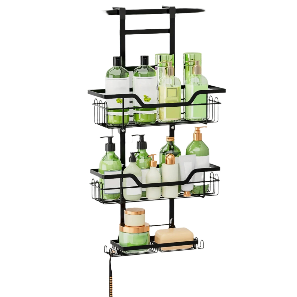3-Tier Over-the-Door Rustproof Bathroom Shower Caddy
